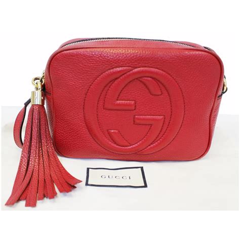 gucci disco bag rot|gucci small leather disco bag.